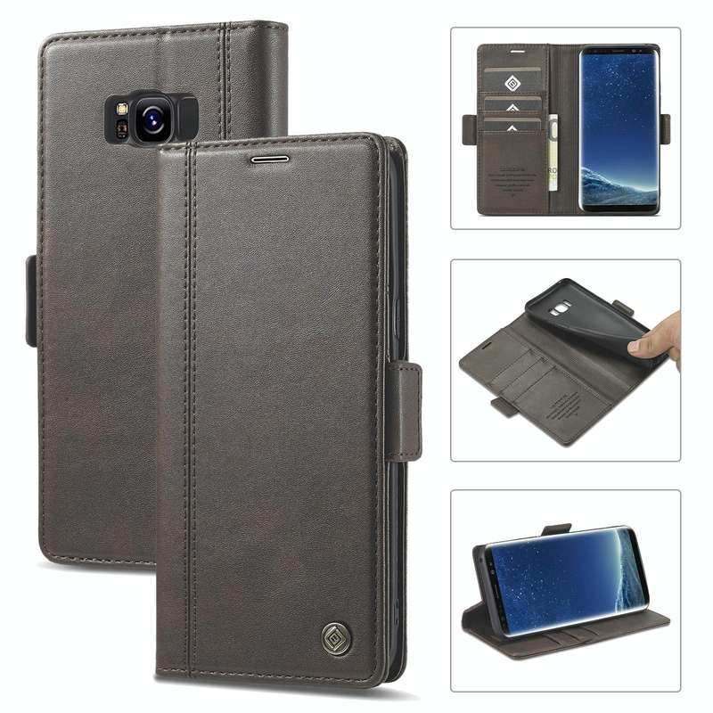 For Samsung Galaxy S8 LC.IMEEKE Magnetic Buckle PU + TPU Horizontal Flip Leather Case with Holder...
