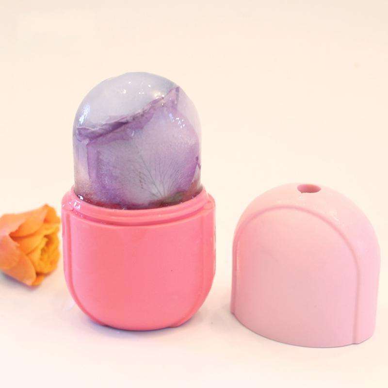 Massage Ice Tray Eye Bags Arms And Thighs Ice Pack Ice Tray, Color Classification: Capsule Pink