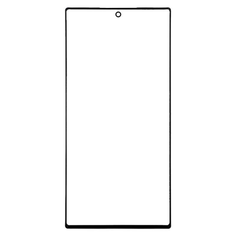 For Galaxy Note 10 + Front Screen Outer Glass Lens (Black)