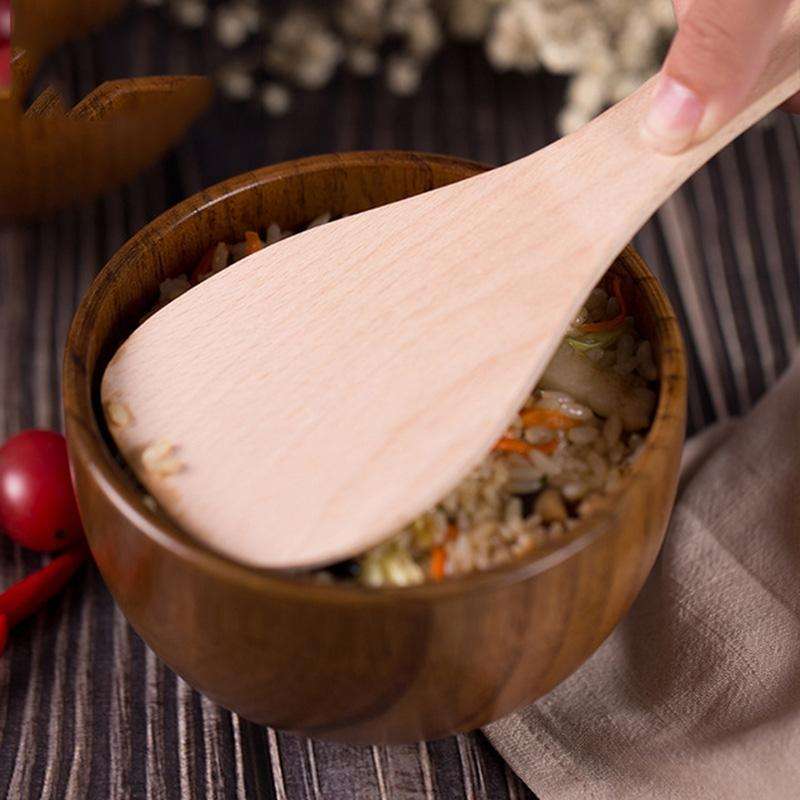 Adult Children Jujube Solid Wood Bowl Soup Noodle Bowl Household Tableware, Size:Diameter 9.5 cm