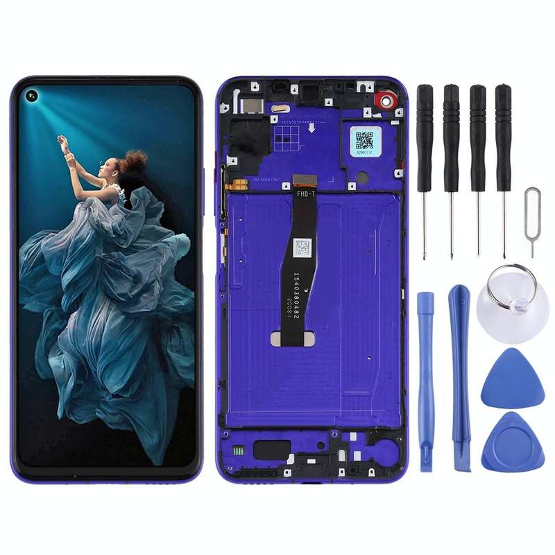 OEM LCD Screen for Huawei Honor 20 / Nova 5T Digitizer Full Assembly with Frame(Sapphire Blue)