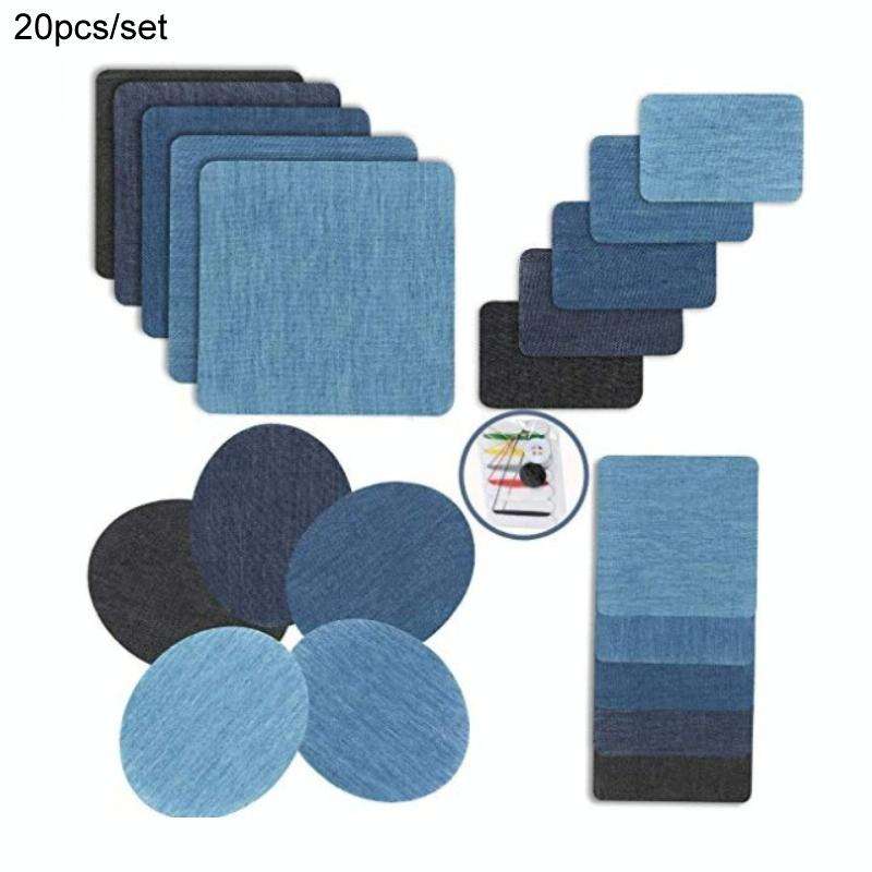 20pcs/set Jumper Shirt Elbow Knee Repair Patch Denim Cutting Patch