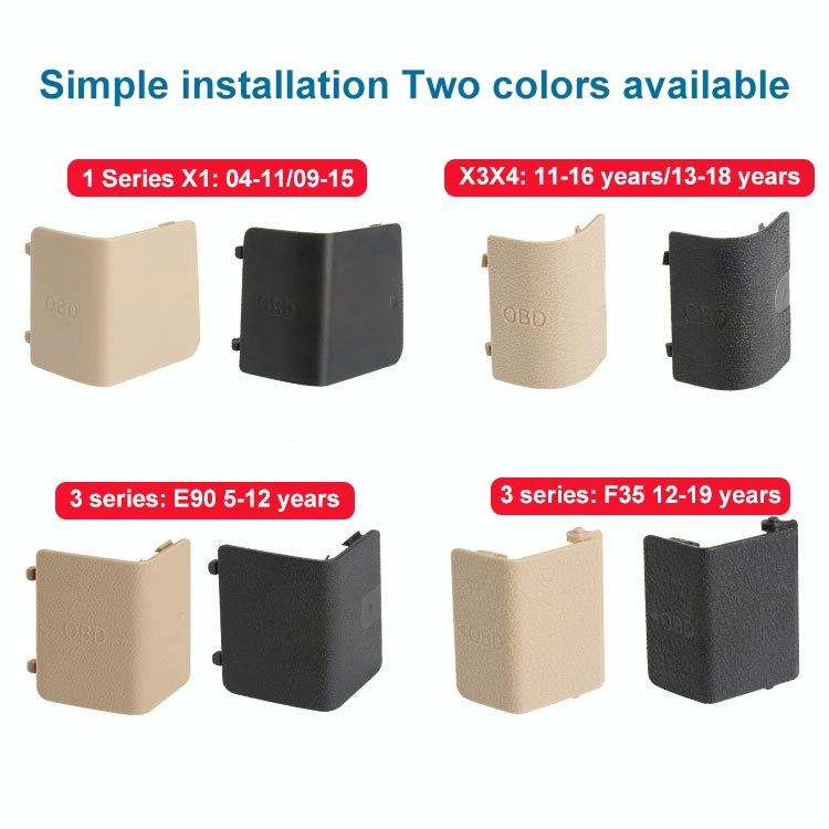 Car Diagnostic Plug Cover OBD Panel Decorative Cover 51437147538 for BMW E90 2005-2012(Black)