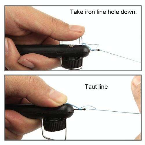 Fishing Line String Knotter Fishing Hook Tie Device Manual Knot Tying Tool
