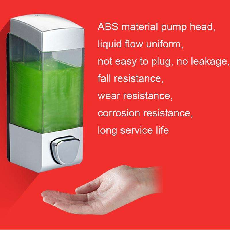 Double Head Wall Mounted Manual Press Soap Dispenser Shampoo Bottle Hand Wash Body Wash Dispenser...