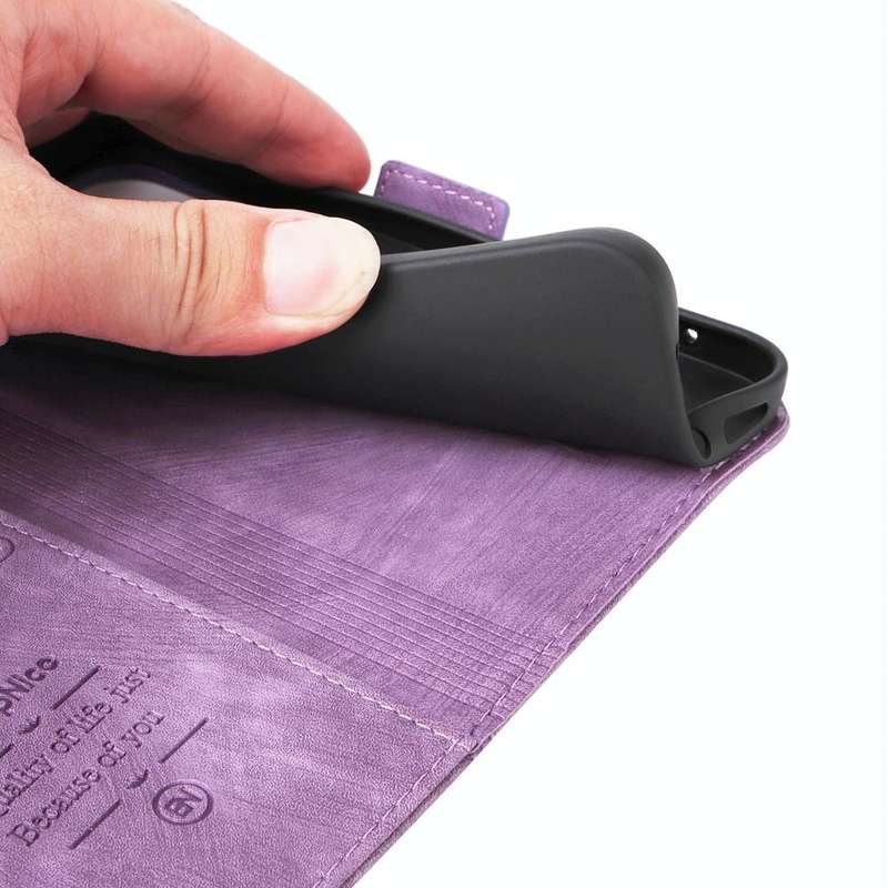 For vivo Y36 4G / 5G Global BETOPNICE Dual-side Buckle Leather Phone Case(Purple)