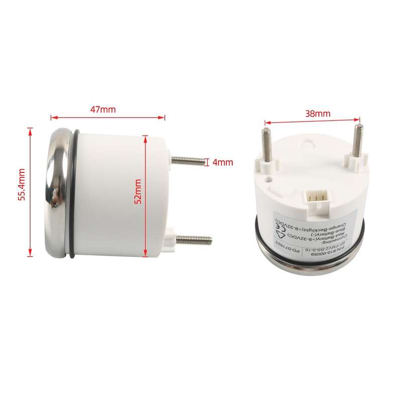 A7955 Yacht / RV 12V 52mm Voltmeter