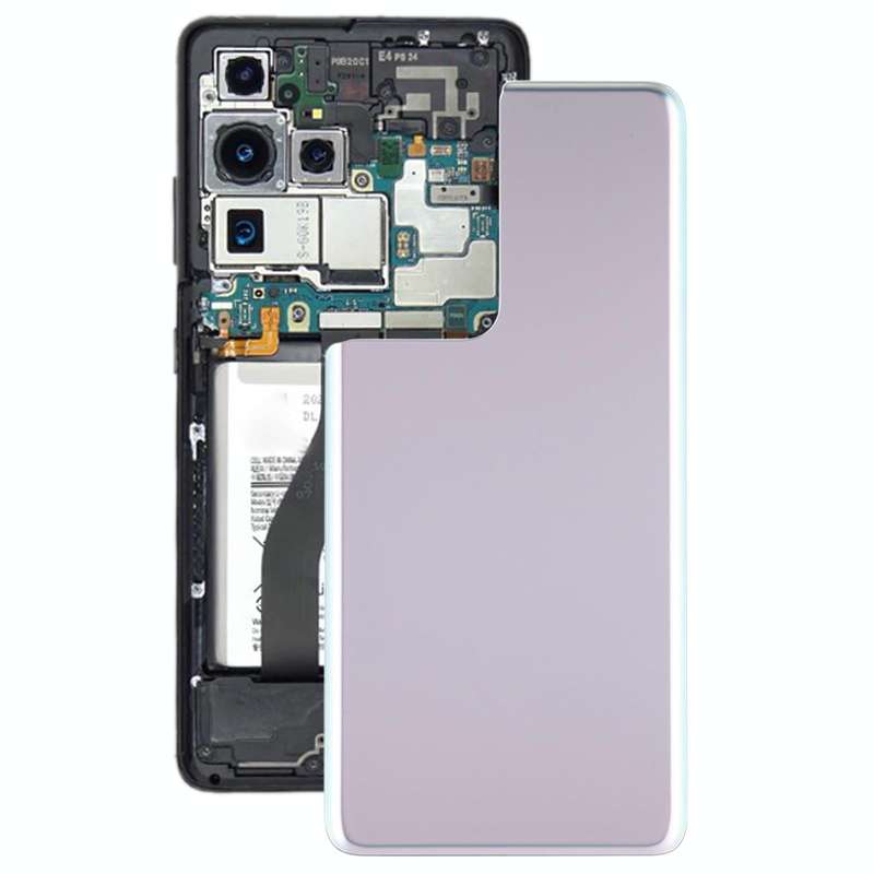 For Samsung Galaxy S21 Ultra 5G Battery Back Cover (Silver)