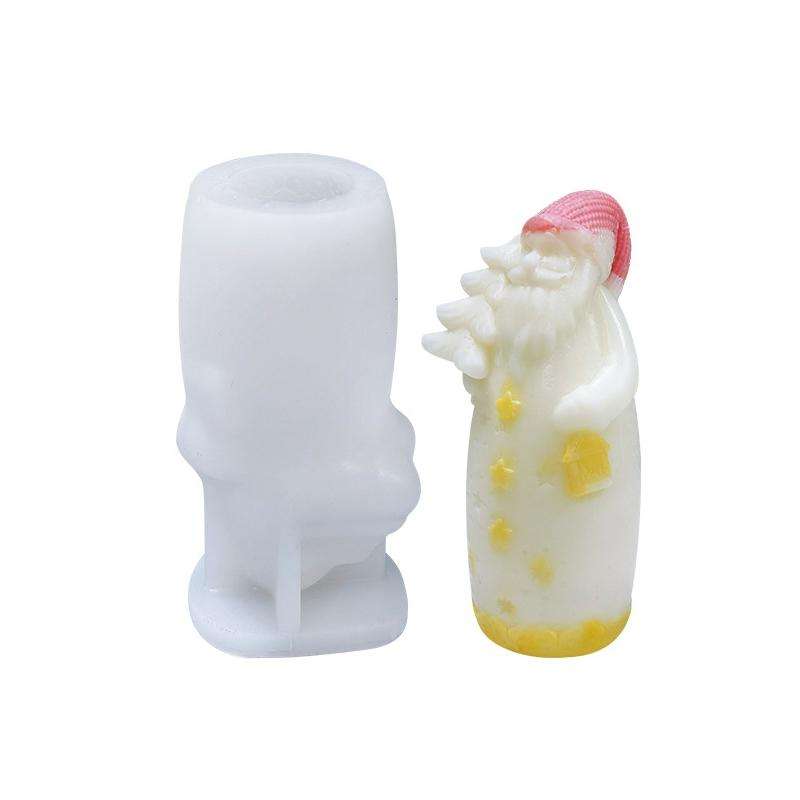 Christmas DIY Scented Candle Silicone Mold, Color: White(SD-64)