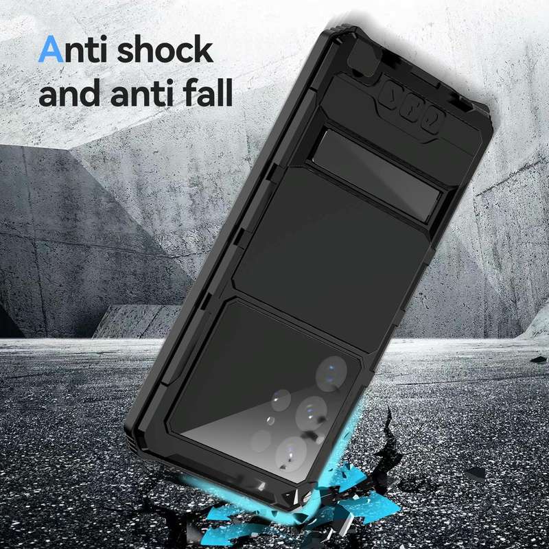For Samsung Galaxy S22 Ultra 5G R-JUST RJ-56 3rd Gen Life Waterproof Dustproof Shockproof Phone C...