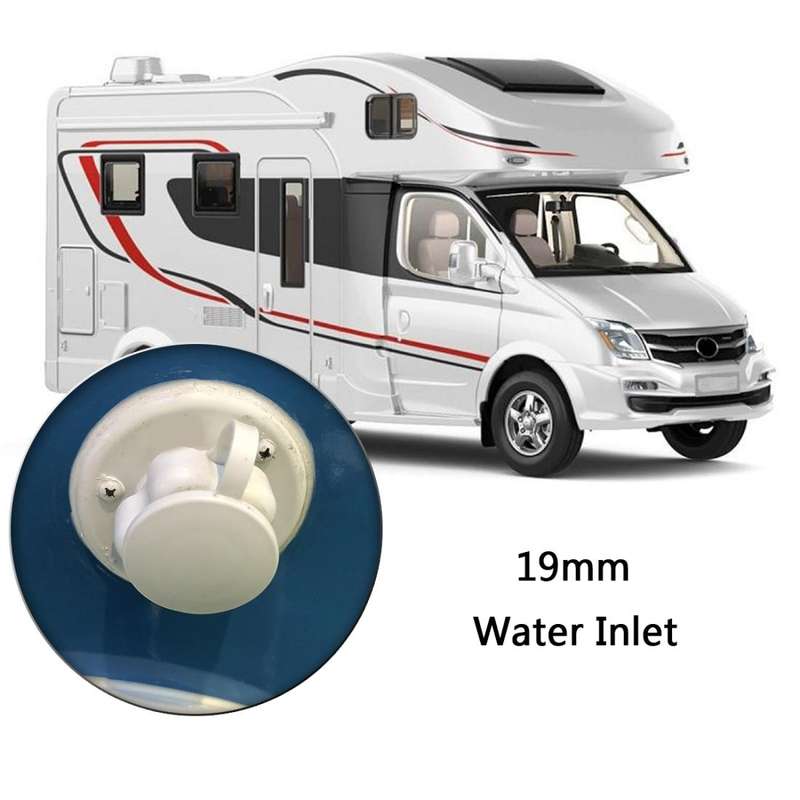 19mm Water Inlet Fill Hatch Lock One Way Non Return Check Valve for RV Camper Trailer Cars