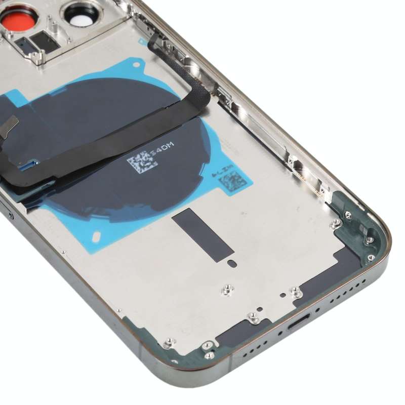 For iPhone 13 Pro Max Battery Back Cover with Side Keys & Card Tray & Power + Volume Flex Cable &...