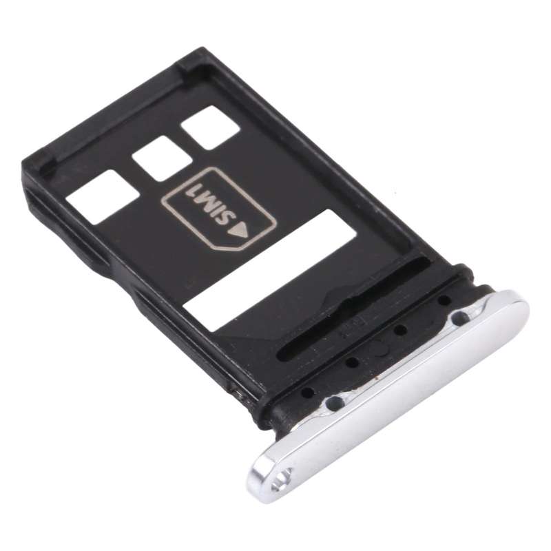 SIM Card Tray + NM Card Tray for Huawei P40 Pro (Silver)
