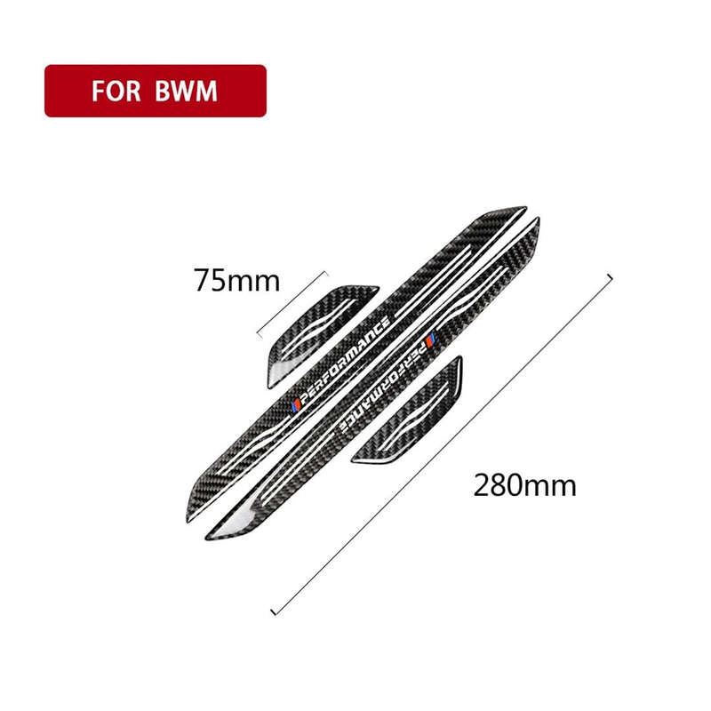 Carbon Fiber Car Door Threshold Decorative Sticker for BMW F30 2003-2018