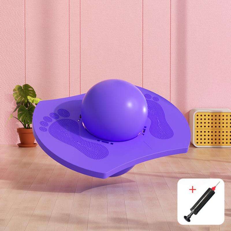 Jumping Ball Increase Children Balance Sense Training Sports Equipment, Color: Purple without Han...