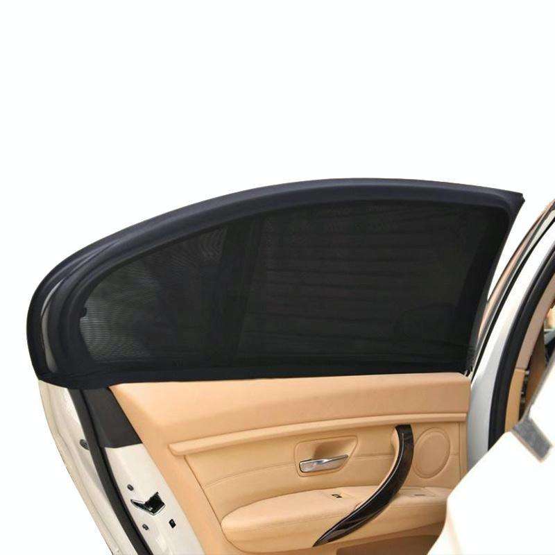 Auto Car Window Mesh Shield Sunshade Visor Net Mosquito Repellent UV Protection Window Covers, Hi...