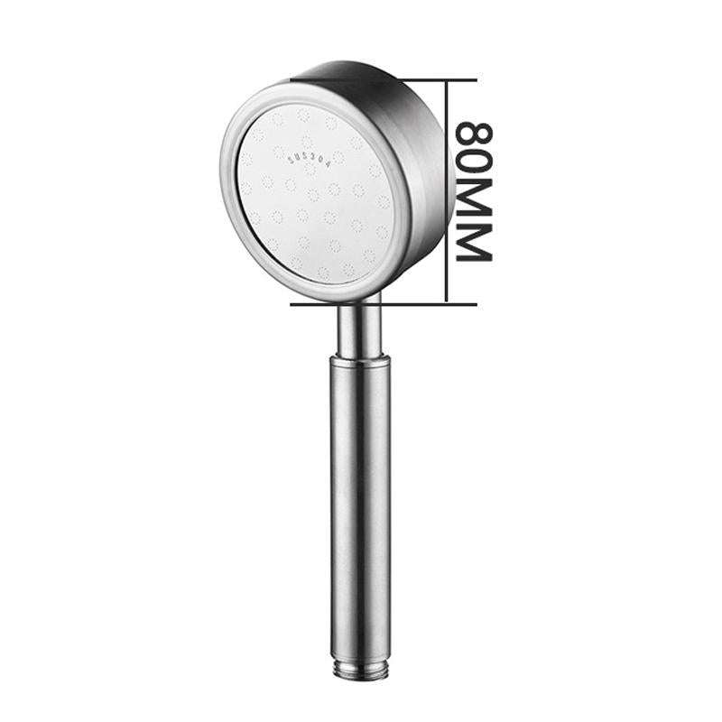Removable and Washable 304 Stainless Steel Round Pressurized Handheld Shower Head, Size: 80mm (Si...