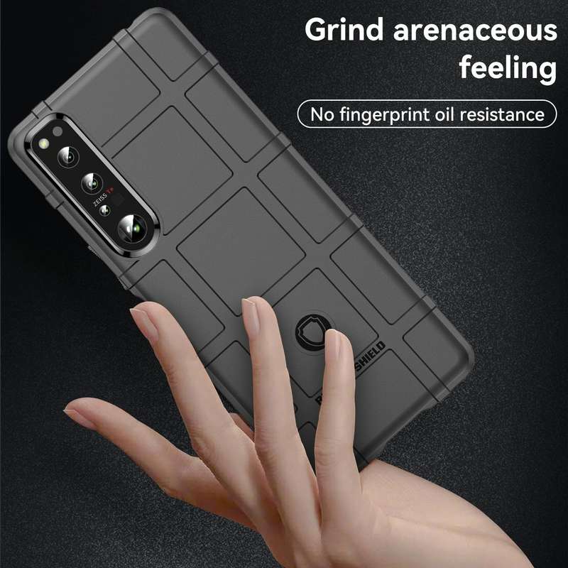 For Sony Xperia 1 IV Full Coverage Shockproof TPU Phone Case(Black)