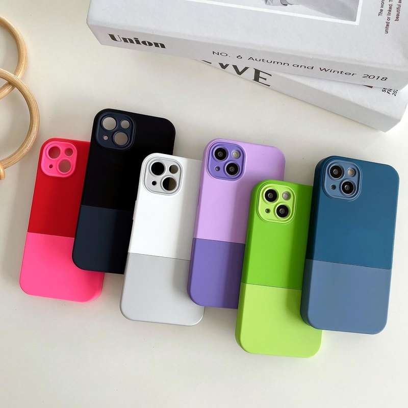 For iPhone 14 Plus 3 in 1 Liquid Silicone Phone Case(Light Purple)