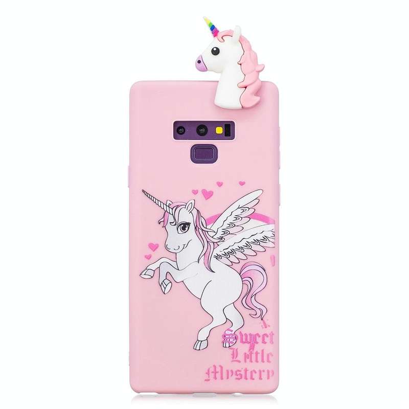 For Galaxy Note 9 Shockproof Cartoon TPU Protective Case(Unicorn)