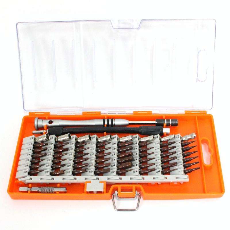 60 in 1 S2 Tool Steel Precision Screwdriver Nutdriver Bit Repair Tools Kit(Orange)