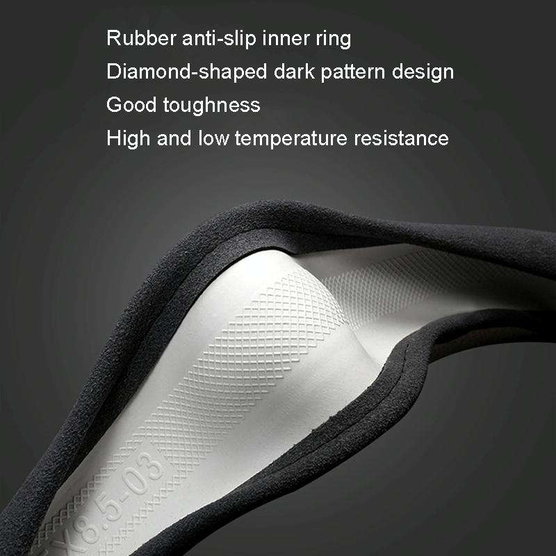Turned Fur D Type Steering Wheel Cover, Size: 38cm(Black Red)