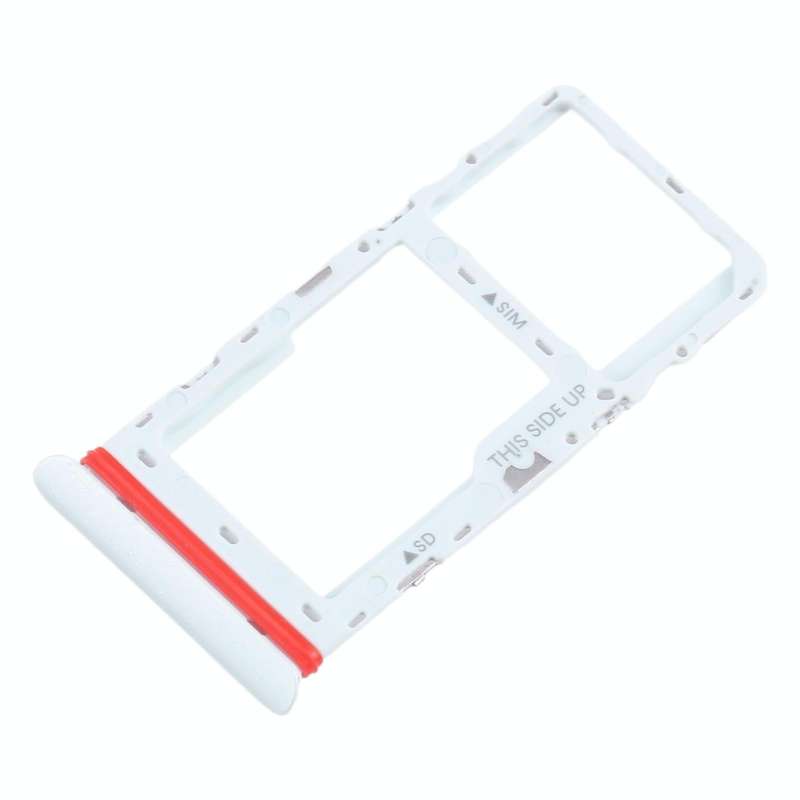 For Alcatel 1T 10 inch 2020 8091 SIM Card Tray + Micro SD Card Tray (White)