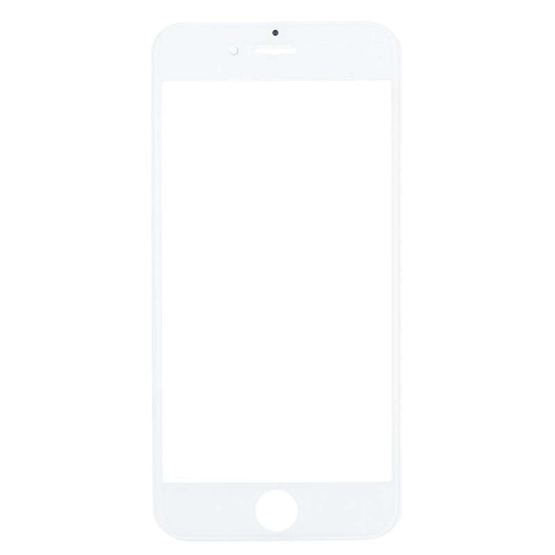 Front Screen Outer Glass Lens with Front LCD Screen Bezel Frame for iPhone 7 (White)