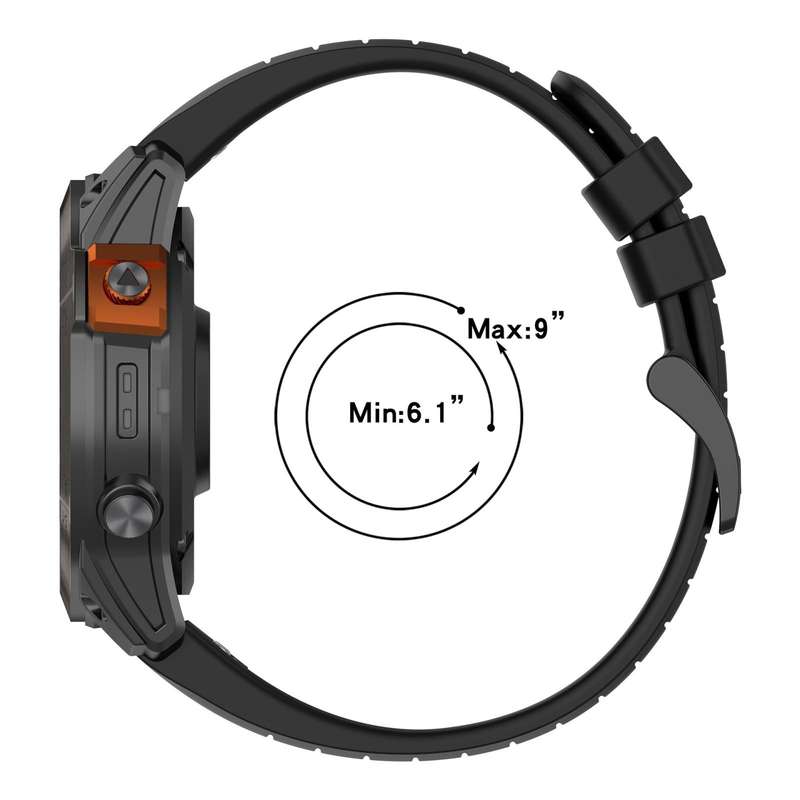 For Garmin Fenix 6 22mm Quick Release Silicone Watch Band(Midnight Blue)