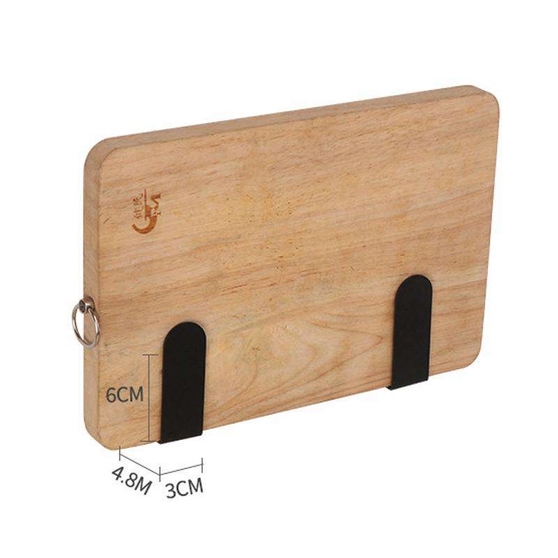 Stainless Steel Wall-mounted Kitchen Rack Hanging Chopping Block Holder(Black)