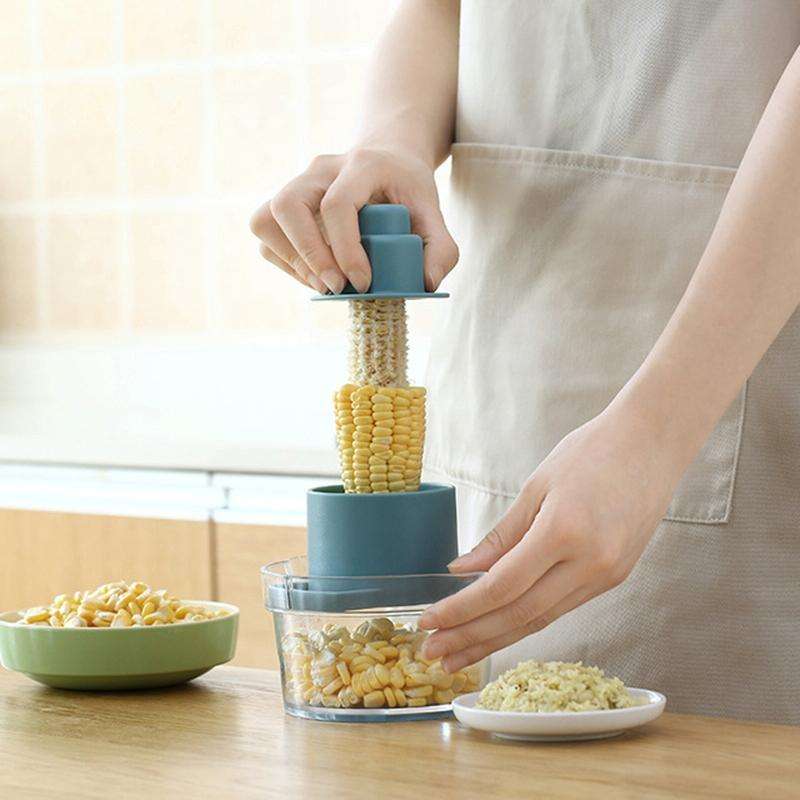 Household Multifunctional Corn Grain Peeler Mud Grinder(Blue)