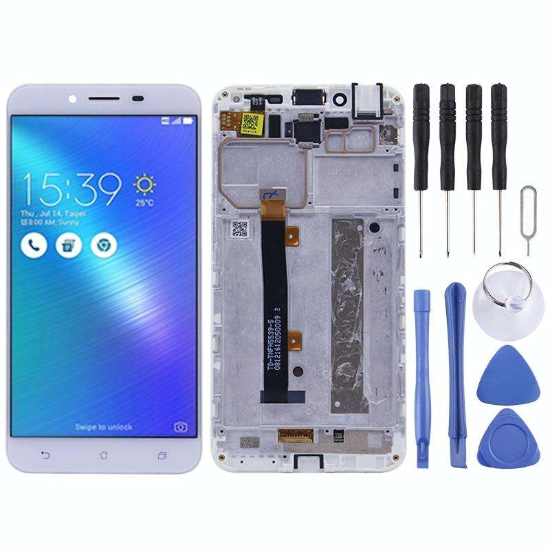 OEM LCD Screen for Asus Zenfone 3 Max ZC553KL / X00D  Digitizer Full Assembly with FrameWhite)