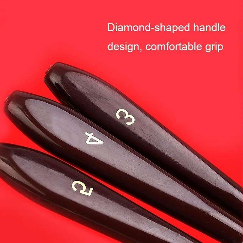 1 Sets/5PCS Wooden Handle Acrylic Painting Gouache Paint Knife