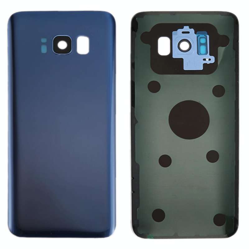 For Galaxy S8+ / G955 Battery Back Cover with Camera Lens Cover & Adhesive (Blue)