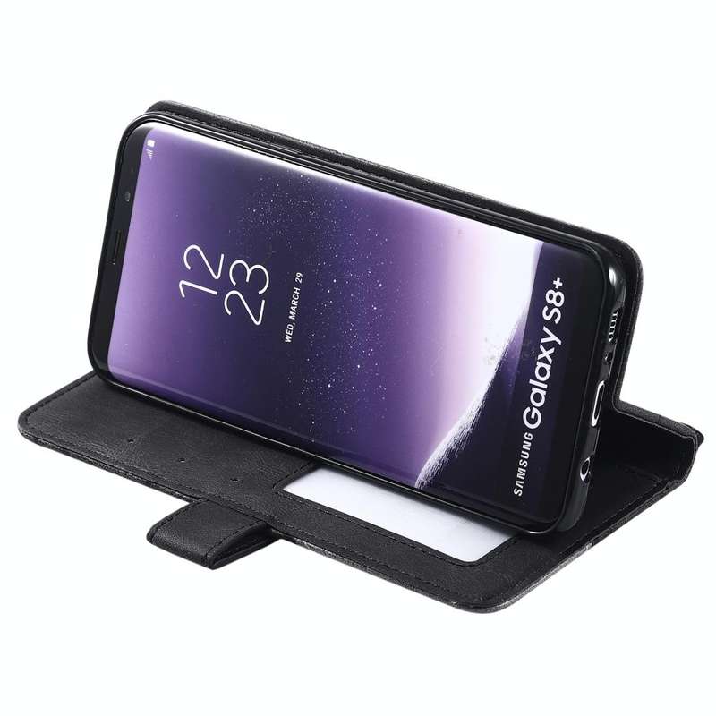 For Samsung Galaxy S8 Plus Skin Feel Splicing Horizontal Flip Leather Case with Holder & Card Slo...