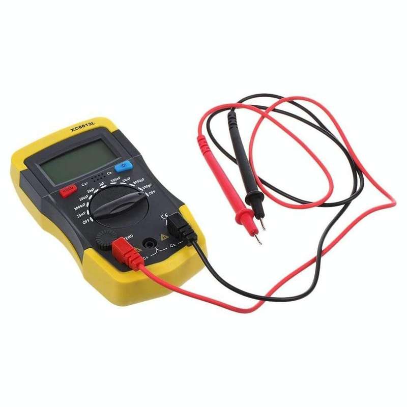 Capacitor Capacitance Meter Tester 6013 XC6013L(Yellow)