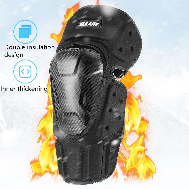 SULAITE Off-Road Motorcycle Windproof Warmth Drop-Proof Breathable Carbon Fiber Protective Gear, ...