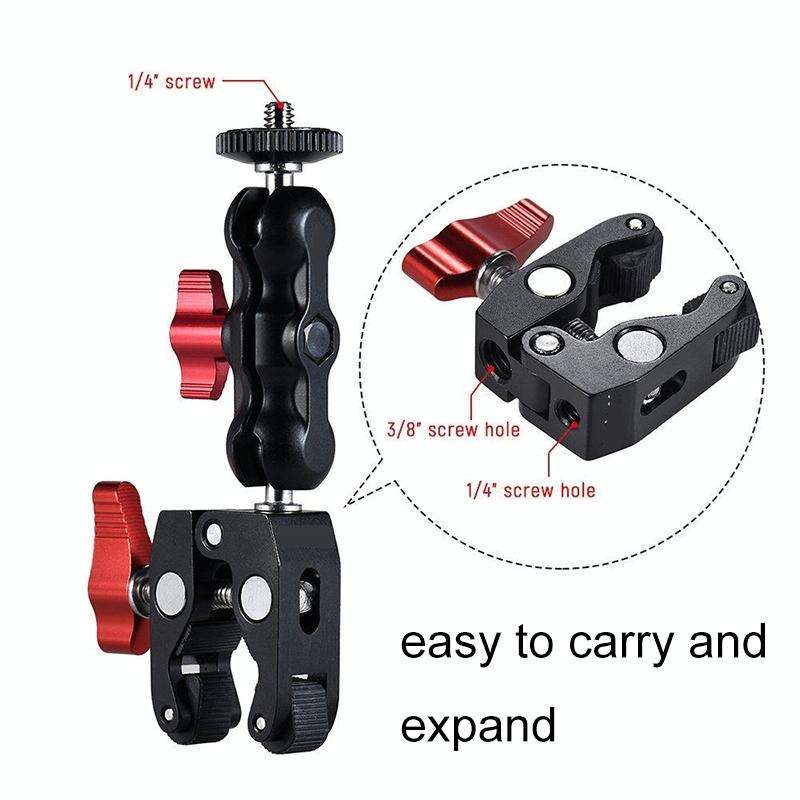 JMSUZ 124124 SLR Camera Rail Adjustable Clamp Magic Aarm