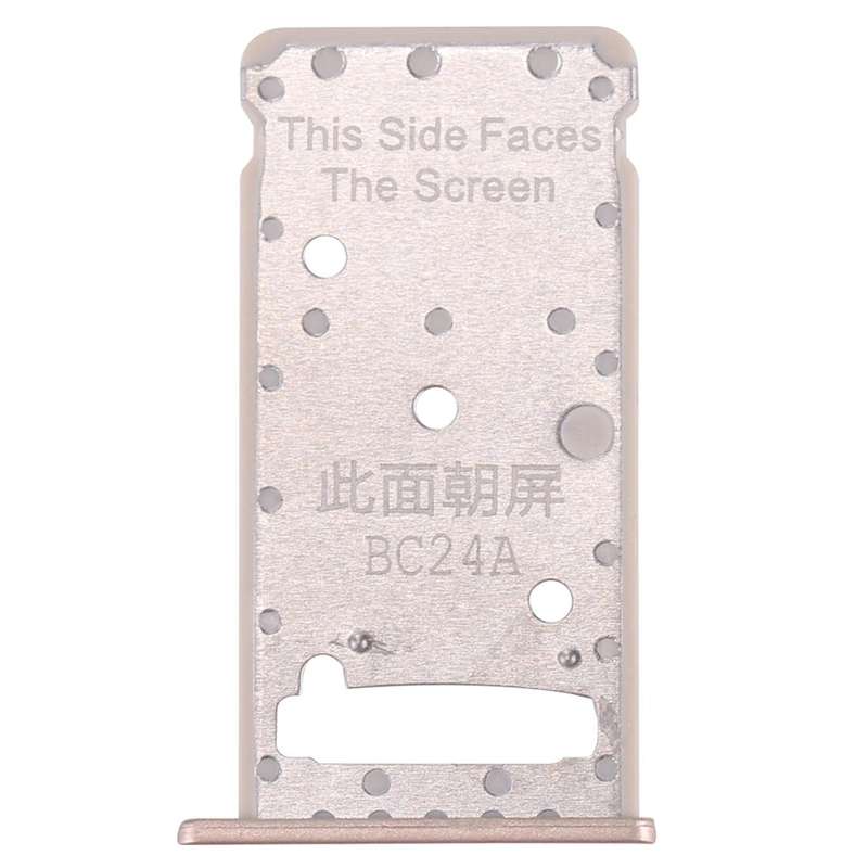 For Huawei Enjoy 7 Plus / Y7 Prime SIM Card Tray & SIM / Micro SD Card Tray(Gold)