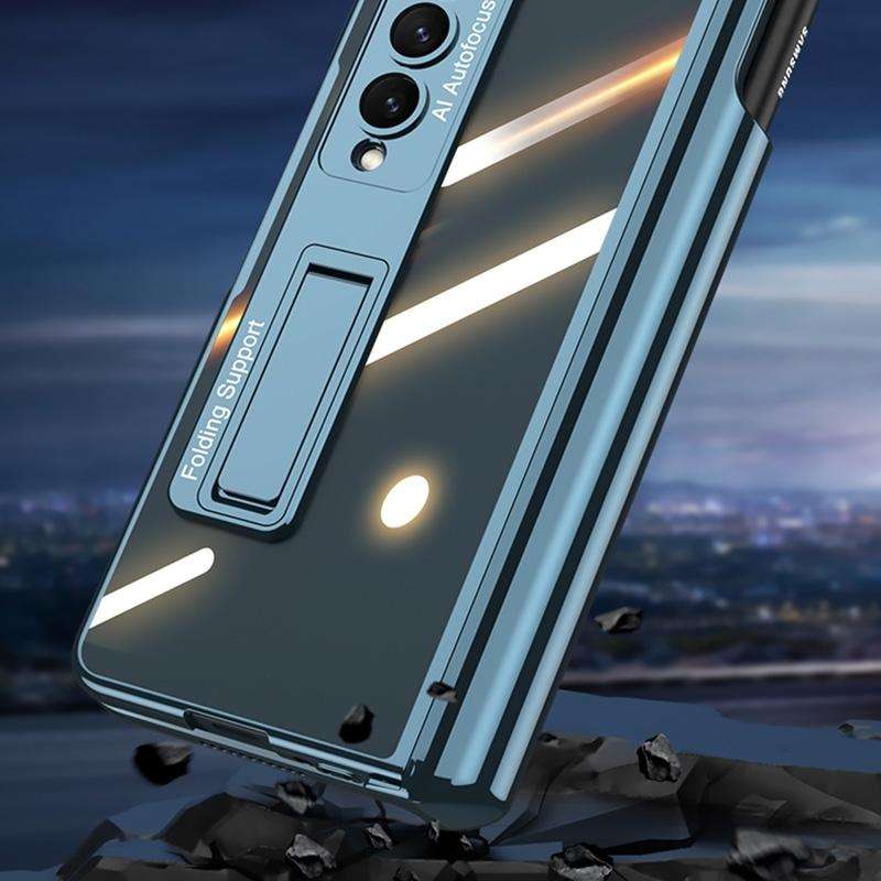 For Samsung Galaxy Z Fold4 Magnetic Folding Phantom Privacy Phone Case(Black)