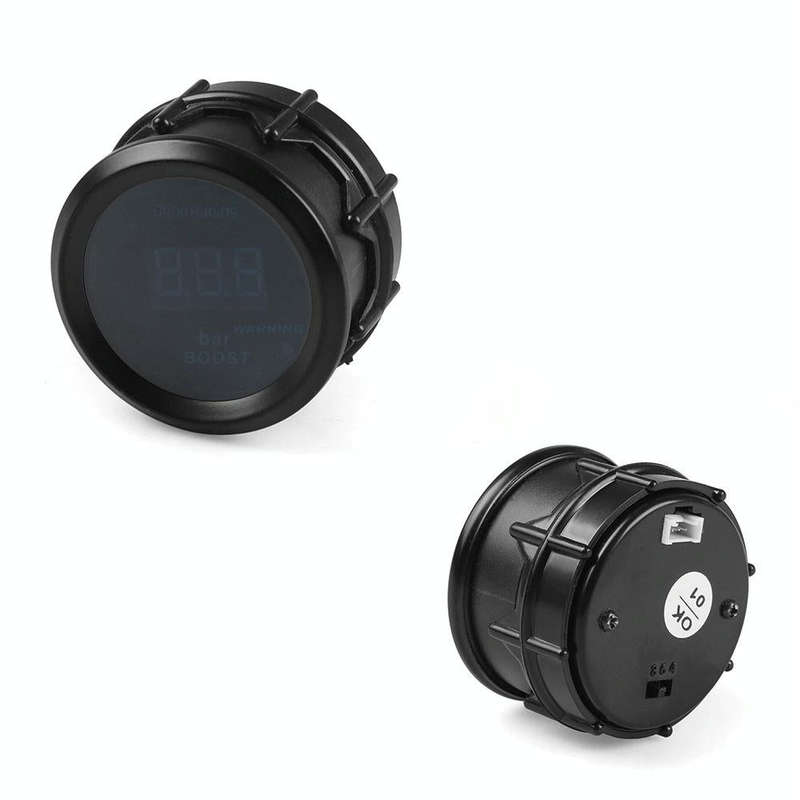 Car Modified 12V Universal 52mm Blue Light Digital Display Meter, Style:Voltmeter