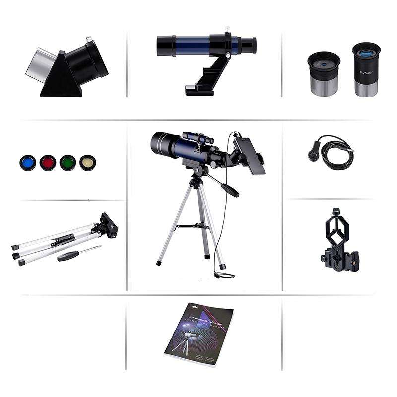 WR852-3 16x/66x70 High Definition High Times Astronomical Telescope with Tripod & Phone Fixing Cl...