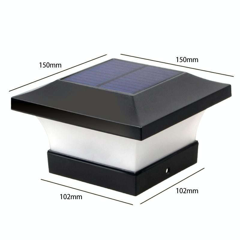 Solar LED Waterproof Outdoor Column Light Courtyard Lighting Lamp(White Light)