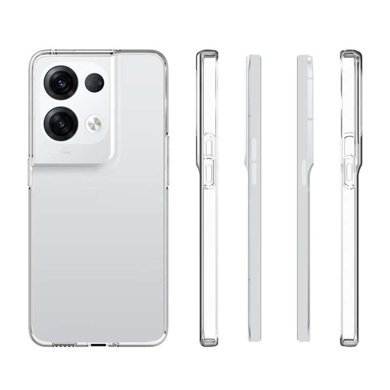 For OPPO Reno8 Pro+ 5G Waterproof Texture TPU Phone Case(Transparent)