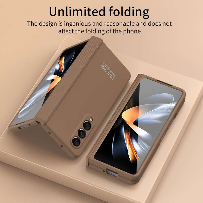 For Samsung Galaxy Z Fold4 5G Extraordinary Series Hinged Folding Full Phone Case with Pen Slot &...