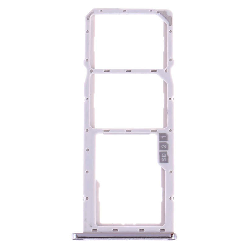SIM Card Tray + SIM Card Tray + Micro SD Card Tray for Asus ZenFone Max Pro (M2) ZB631KL(Silver)