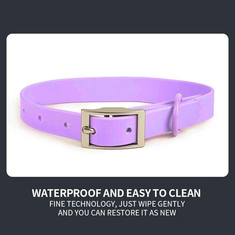 PVC Pet Loop Horsarine Dog Collar, Size: L(Black)