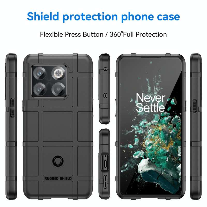 For OnePlus 10T Full Coverage Shockproof TPU Phone Case(Black)