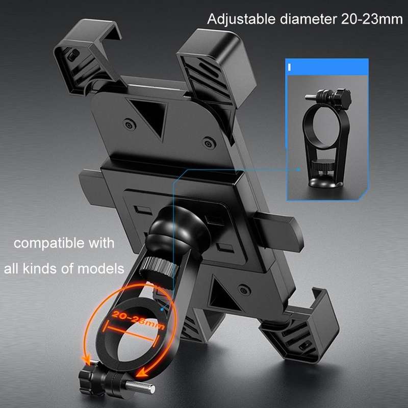 Shockproof Motorcycle Mobile Phone Holder Outdoor Bike Navigation Holder, Model: Rearview Mirror