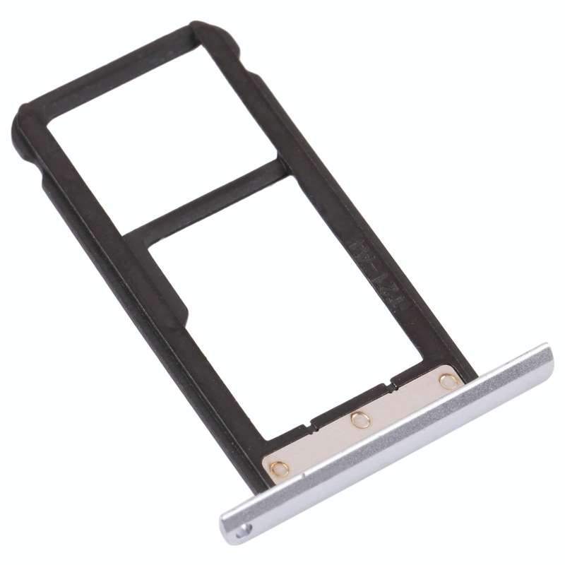 SIM Card Tray + Micro SD Card Tray for ZTE Blade Z Max Z982 (Silver)